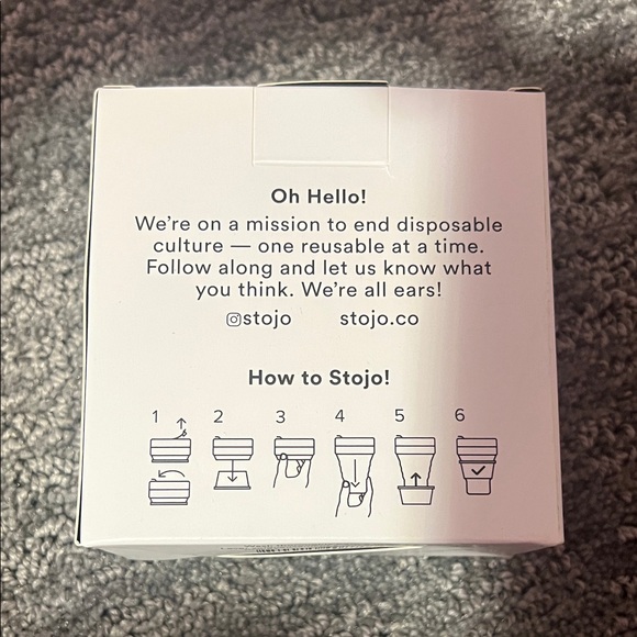 Stojo Collapsible Cup with Reusable Straws - Picture 3 of 4